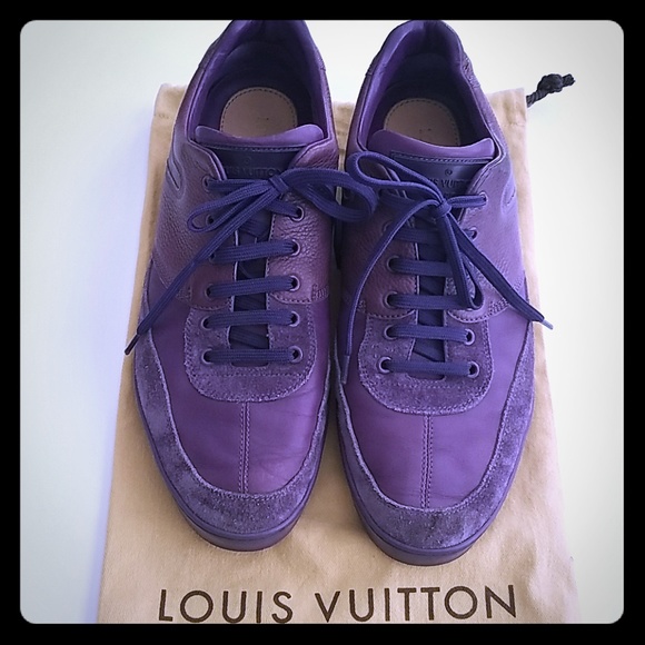 purple louis vuitton shoes